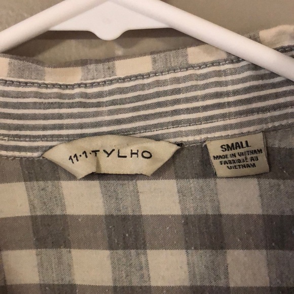 Anthropologie Buffalo Check Peplum Button Down - Picture 3 of 3